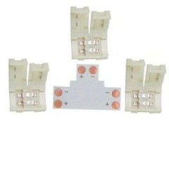 Комплект соед. ECOLA плата T для зажим разъема+3 зажима 2-х конт. SMD5050 SC21UTESB (542050)