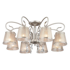 Светильник EUROSVET 60065/8 серебро(26м2)