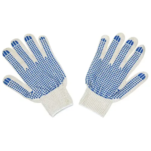 Перчатки Спецнить Точка хб с ПВХ 5 нитей 10 класс