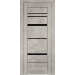 /Дверное полотно SP 67 ДО 70 Бетон светлый ZADOOR, ПВХ (лакобель черное)(*5) БРАК!!