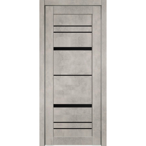 /Дверное полотно SP 67 ДО 70 Бетон светлый ZADOOR, ПВХ (лакобель черное)(*5) БРАК!!