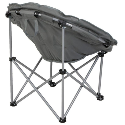 Кресло складное Green Days Гриб, полиэстер, темно-серое до 100кг 80х80х80см с сумкой-чехлом (353010)
