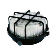 Светильник (ЛН_Е27) 100Вт влагозащ. IP54 (корпус и защитная  сетка-квадрат, черный) TDM SQ0311-0002