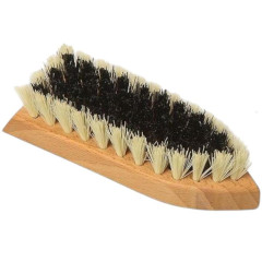 Щетка д/одежды 12,5см Стрелка дерево, синтет. черно-белый волос, 69 пучков О/143 Yozhik