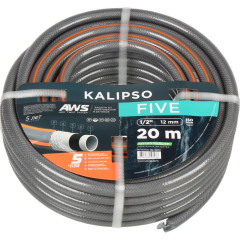 Шланг поливочный Kalipso Five 1/2, 20м, 5 слоев, армированный, всесезонный (AGL261220)