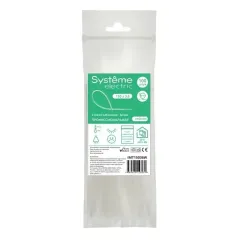 Стяжка кабельная (хомут) System Electric 150 x 3,6 мм белая 100шт