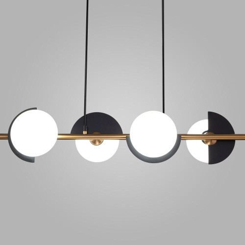 Светильник EUROSVET 70149/4 черный/латунь