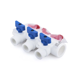 Коллектор п/п с шаровыми кранами RTP ф 25х20 на 3 выхода