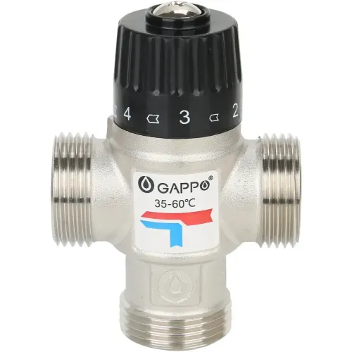 Клапан трехходовой GAPPO термосмесительный ф 3/4