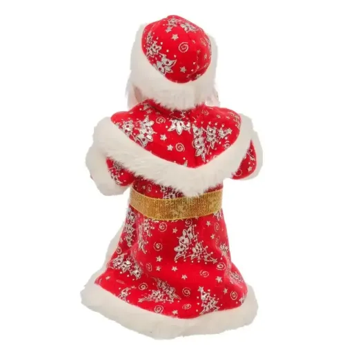 Фигурка декоративная Дед Мороз 30см музыка/движение красная Y4-9447 (502896)