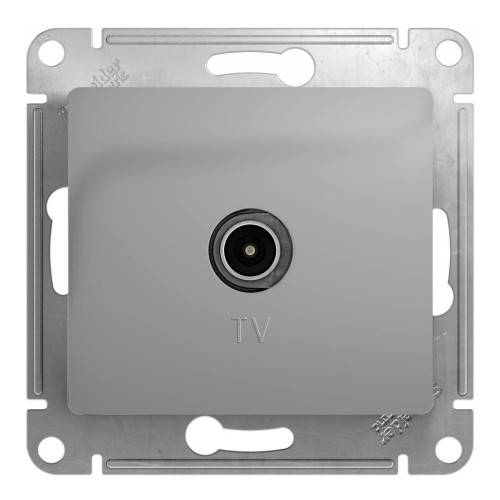 Розетка TV GLOSSA алюм. GSL000393