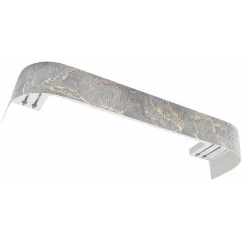 Карниз Ле-Гранд Глэдис 2,4м (2ряд) мрамор золото с поворотами (3)