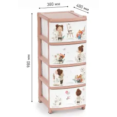 Комод Альтернатива Для девочек 4 ящика (328490)