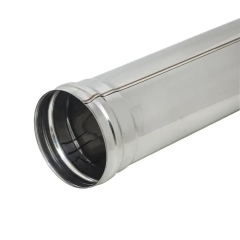 Дымоход труба 0,5мм Ф125 L=0,25м нержавеющая сталь (Феррум)