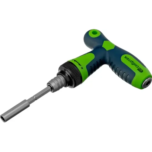 Отвертка СИБРТЕХ Т-образная реверсивная, биты, торцевые головки, 33 шт (13382)