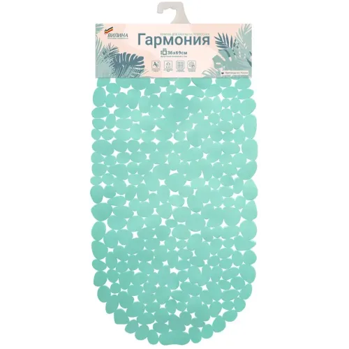 Коврик для ванной на присосках 690х360мм БАЛИЙСКИЙ БЕРЕГ 