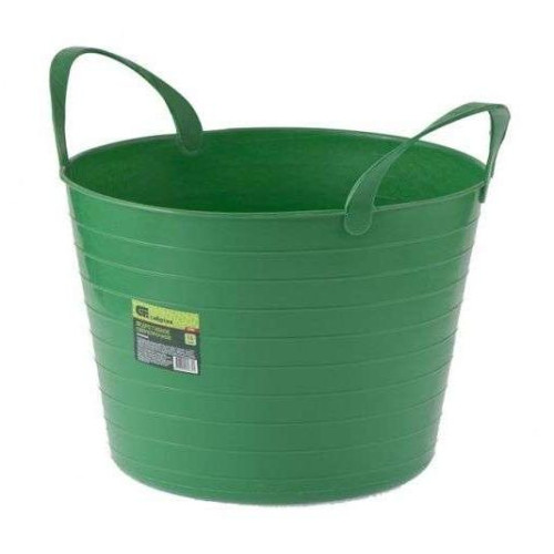 Ведро СИБРТЕХ гибкое сверхпрочное 14л, зеленое (67501)