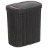 Ведро для мусора 1,9л ECONOVA пластик, прямоуг, черный гранит 435204450 (498470)