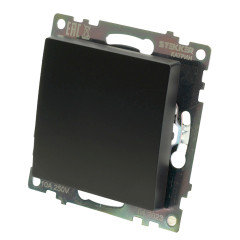 Переключатель 1-кл Катрин перекрестный черный GLS10-7110-05