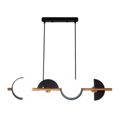 Светильник EUROSVET 70149/4 черный/латунь