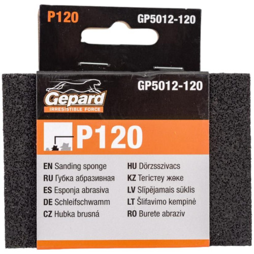 Губка абразивная GEPARD P120 (GP5012-120)