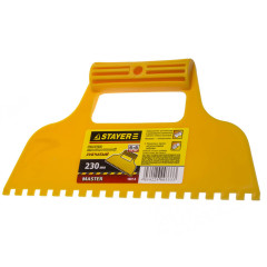 Шпатель STAYER зубчатый 230 мм/6мм (1022-6)