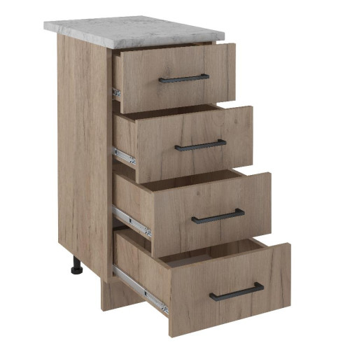 Стол рабочий EVA GOLD 40 дуб бунратти (4 ящика)