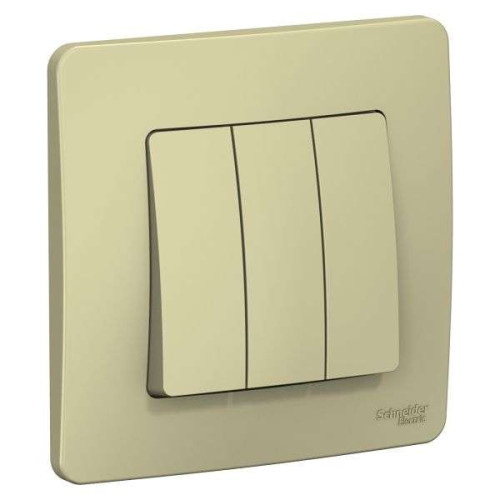 Выключатель 3-кл BLANCA 10А  беж. SchE BLNVS100507