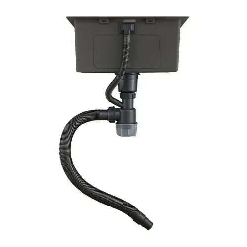 Мойка нерж. врезная GAPPO 78х50х21,5 см тол. 3 мм, чёрная, правая (сифон, коландер) GS7850-6R