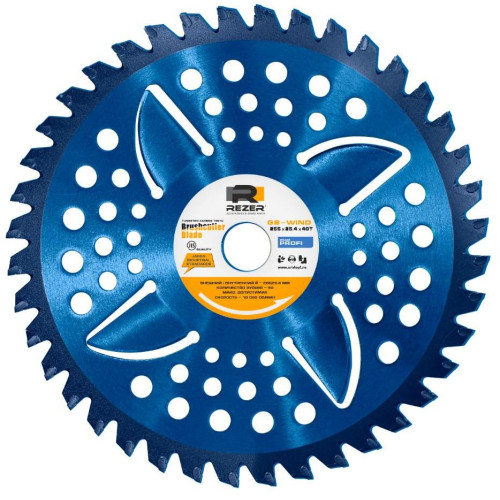 Диск для триммера REZER GS-WIND PROFI 255х25,4ммх40Т, ANTI-TWIST