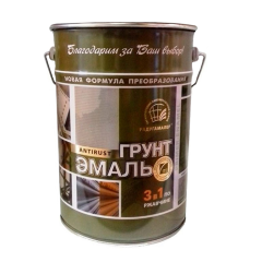 Грунт-эмаль РАДУГА-МАЛЕР по ржавчине спелая вишня 6 кг