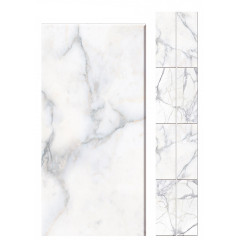 Панель ПВХ Unique 2,7*0,25*8 Натуральный мрамор белый (лазерная печать) (12)