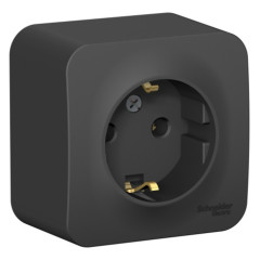 Розетка О/У 2P+Е BLANCA антрацит SchE BLNRA010116