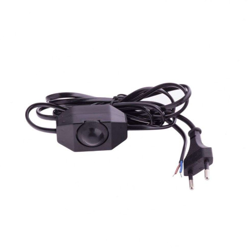 Шнур для светильников с диммером 1,6м черный (556850)