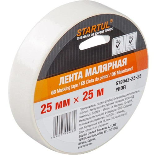 Скотч малярный STARTUL PROFI 25ммх25 м (ST9043-25-25)