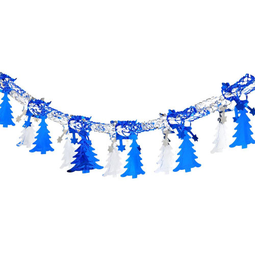 Мишура-гирлянда СНОУ БУМ (377-569) растяжка 200х15см, ПВХ,фольгированная, 2 цвета