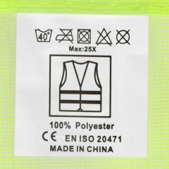 Жилет сигнальный со светоотражающий, салатовый, 3 класс, размер 68х55см (3628609)