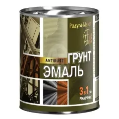 Грунт-эмаль РАДУГА-МАЛЕР по ржавчине графит 0,9 кг