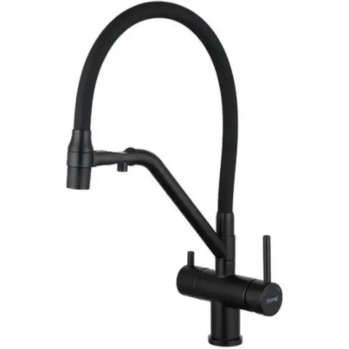 Смеситель для кухни GAPPO G4398-86 чёрный, с каналом для фильтрованной воды