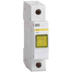 Сигнальная лампа ЛС-47 (неон) желтая IEK MLS10-230-K05 (51299)