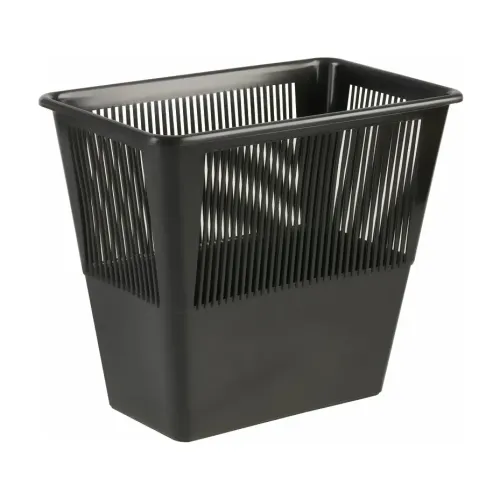 Корзина для бумаг СТАММ прямоугольная черная 12л (620810)