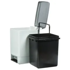 Контейнер для мусора 19л прямоугольный с педалью (453221)