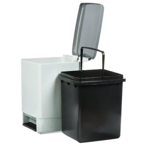 Контейнер для мусора 19л прямоугольный с педалью (453221)