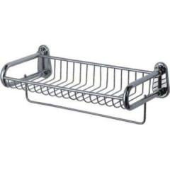 Полка с полотенцедержателем FRAP F336 металл/хром