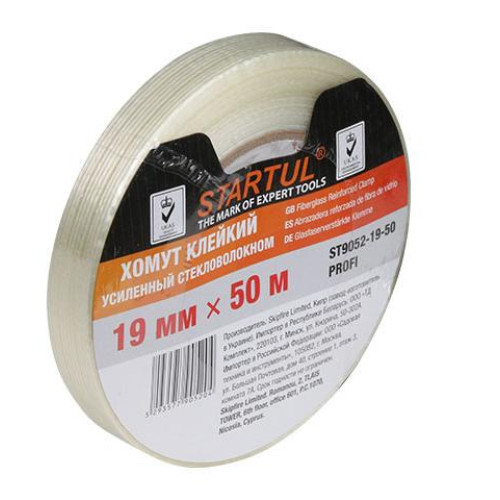 Лента STARTUL PROFI усиленная стекловолокном 19ммх50м (ST9052-19-50)