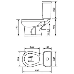 Унитаз-компакт С. ОСКОЛ 