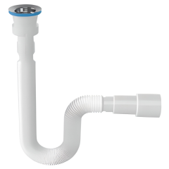 Сифон гофрированный для умывальника ZEGOR 1 1/2''х40/50 78см (Y126-2)