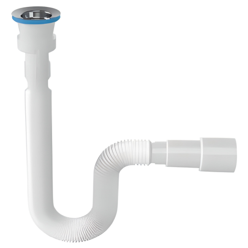 Сифон гофрированный для умывальника ZEGOR 1 1/2''х40/50 78см (Y126-2)