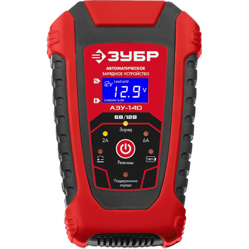 Зарядное устройство ЗУБР АЗУ-140, 6/12В, 6А (59310)