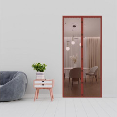 Штора антимоскитная для двери на магнитах SweetSun 100х210 (1/100) коричневый